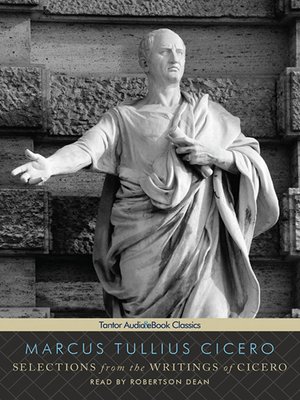 Selections from the Writings of Cicero - Audiobook